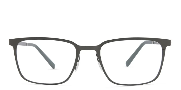 Shop EYE'M Rectangle Eyeglasses in Gunmetal online.