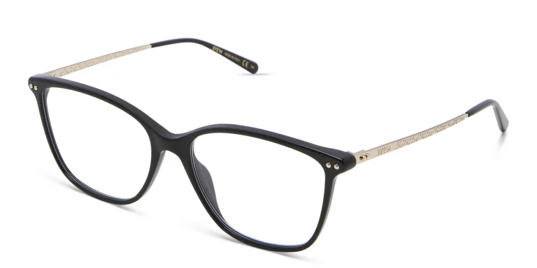 Shop EYE'M Square Eyeglasses in Black online.