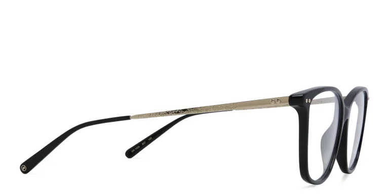Shop EYE'M Square Eyeglasses in Black online.