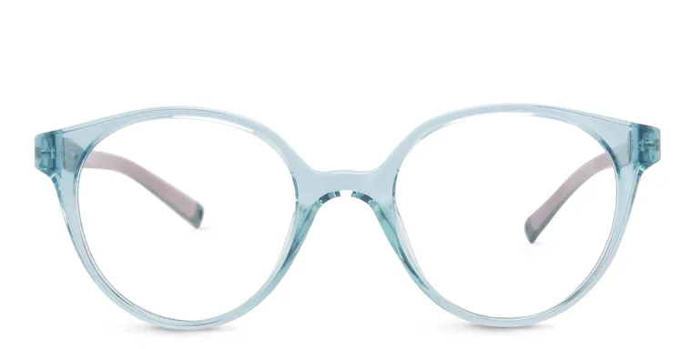 Shop EYE'M Kids Round Eyeglasses in Blue online.