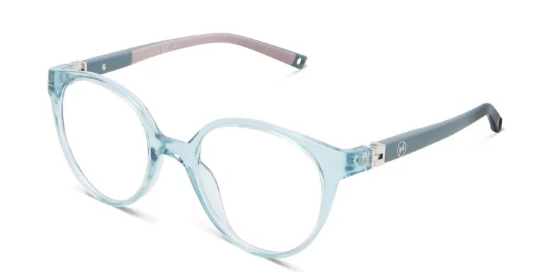 Shop EYE'M Kids Round Eyeglasses in Blue online.