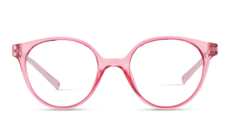 Shop EYE'M Kids Round Eyeglasses in Pink online.