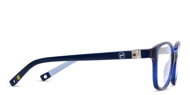 Shop EYE'M Kids Rectangle Eyeglasses in Blue online.