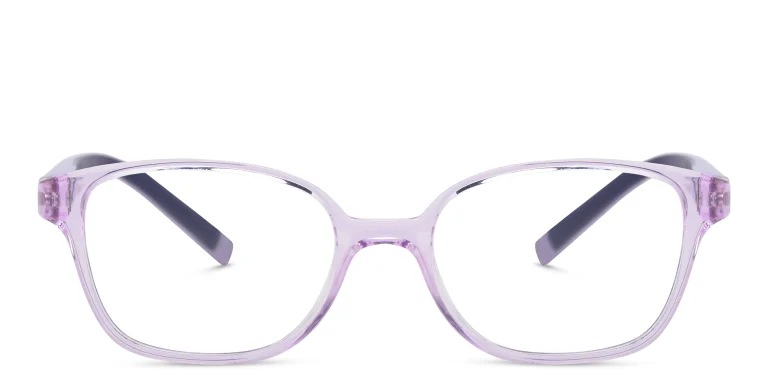 Shop EYE'M Kids Rectangle Eyeglasses in Purple online.