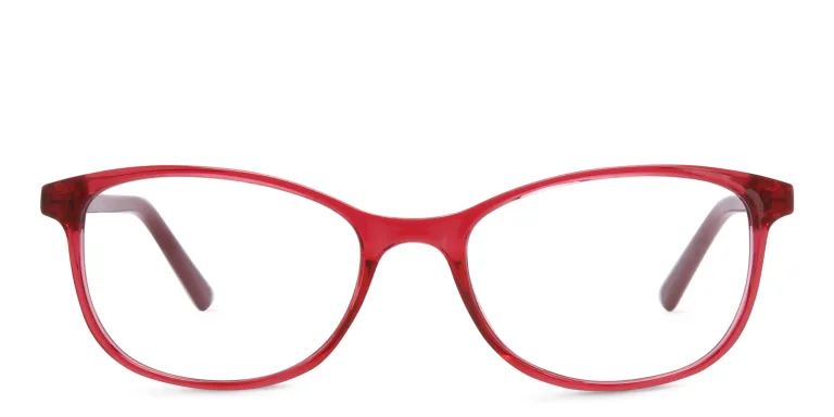 Shop EYE'M Kids Cat Eye Eyeglasses in Red online.