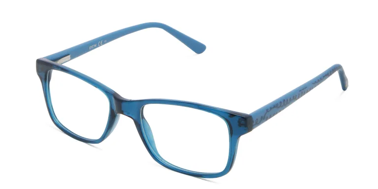 Shop EYE'M Kids Rectangle Eyeglasses in Blue online.