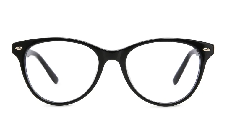Shop EYE'M Kids Round Eyeglasses in Black online.