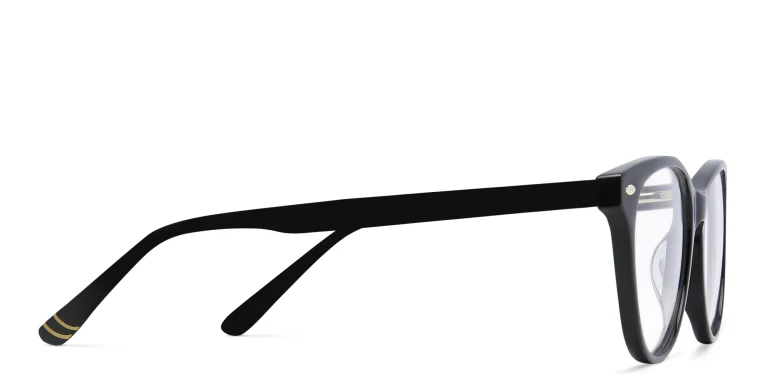 Shop EYE'M Kids Round Eyeglasses in Black online.