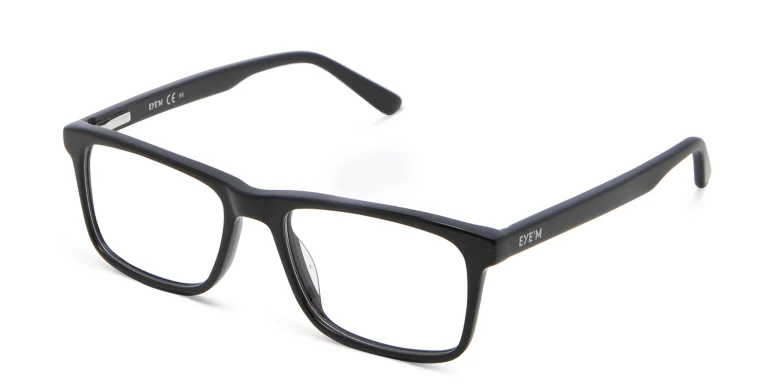 Shop EYE'M Kids Rectangle Eyeglasses in Black online.