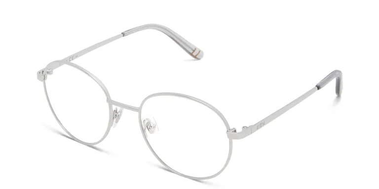 Shop EYE'M Kids Round Eyeglasses in Silver online.