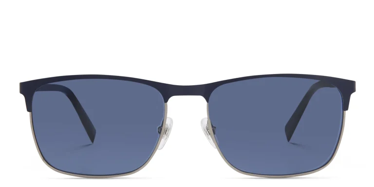 Shop EYE'M Rectangle Sunglasses in Blue online.
