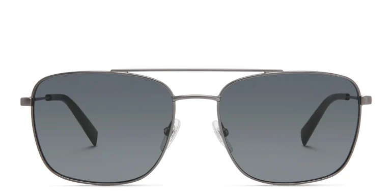 Shop EYE'M Unisex Square Sunglasses in Gunmetal online.