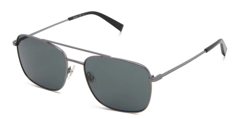 Shop EYE'M Unisex Square Sunglasses in Gunmetal online.