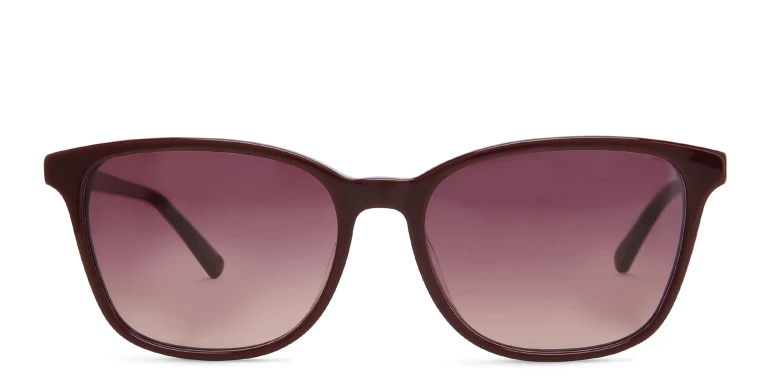 Shop EYE'M Square Sunglasses in Red online.