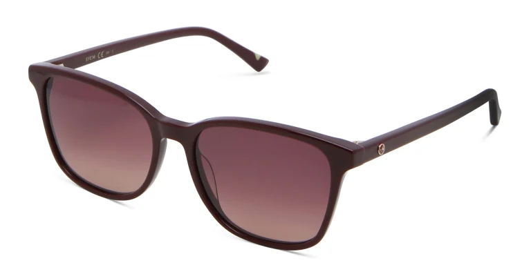 Shop EYE'M Square Sunglasses in Red online.