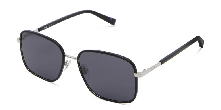 Shop EYE'M Square Sunglasses in Black online.