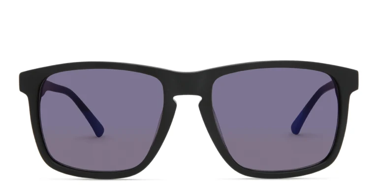 Shop EYE'M Square Sunglasses in Black online.