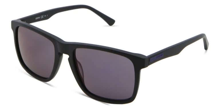 Shop EYE'M Square Sunglasses in Black online.