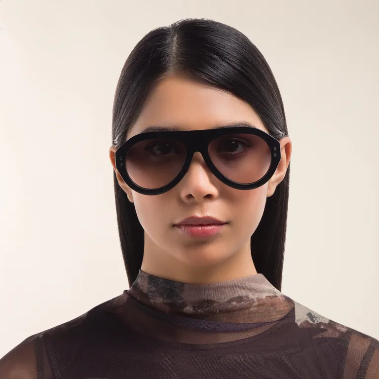 Shop ISABEL MARANT Pilot Sunglasses in Black online.