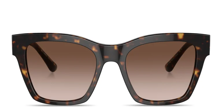 Shop Dolce & Gabbana DG Motif Square Sunglasses in Havana online.