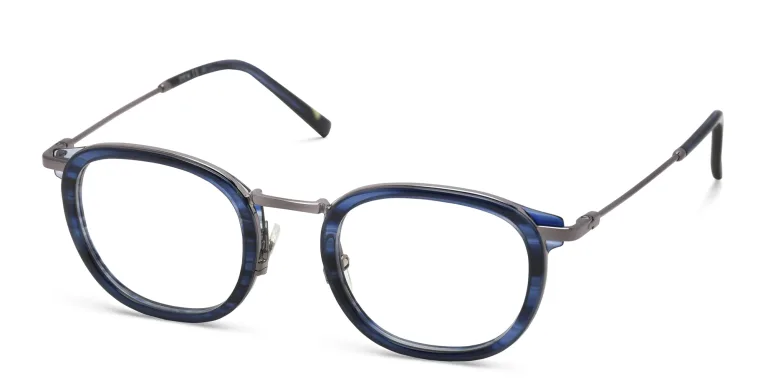 Shop EYE'M Square Eyeglasses in Silver online.