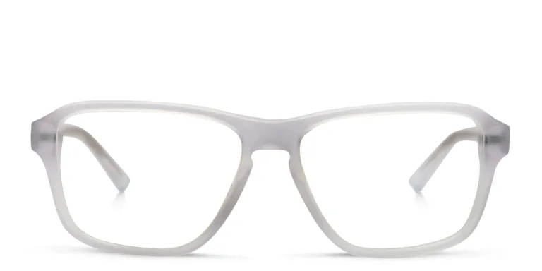 Shop EYE'M Wide Rectangle Eyeglasses in Clear online.