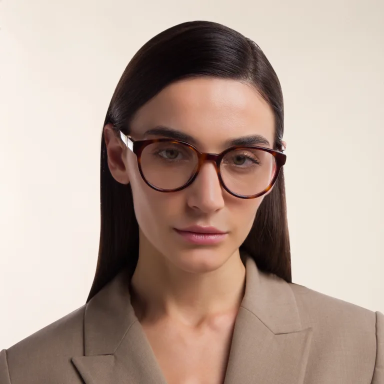 Shop EYE'M Round Eyeglasses in Havana online.