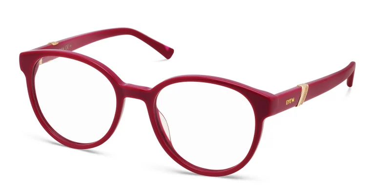 Shop EYE'M Round Eyeglasses in Purple online.
