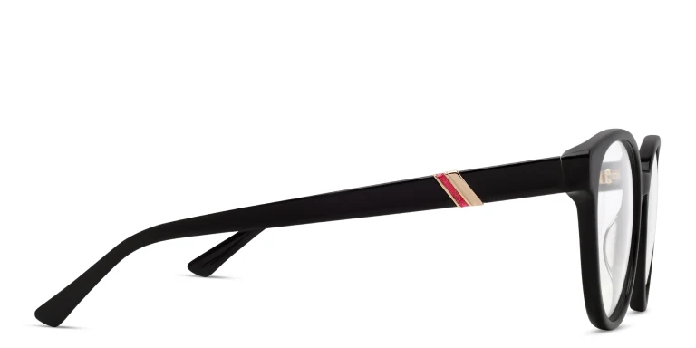 Shop EYE'M Round Eyeglasses in Black online.