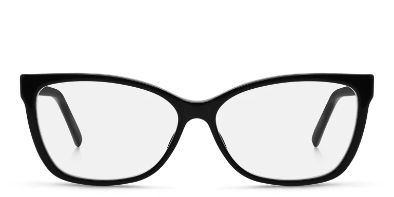 Shop EYE'M Wide Cat Eye Eyeglasses in Black online.