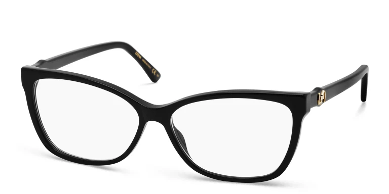 Shop EYE'M Wide Cat Eye Eyeglasses in Black online.
