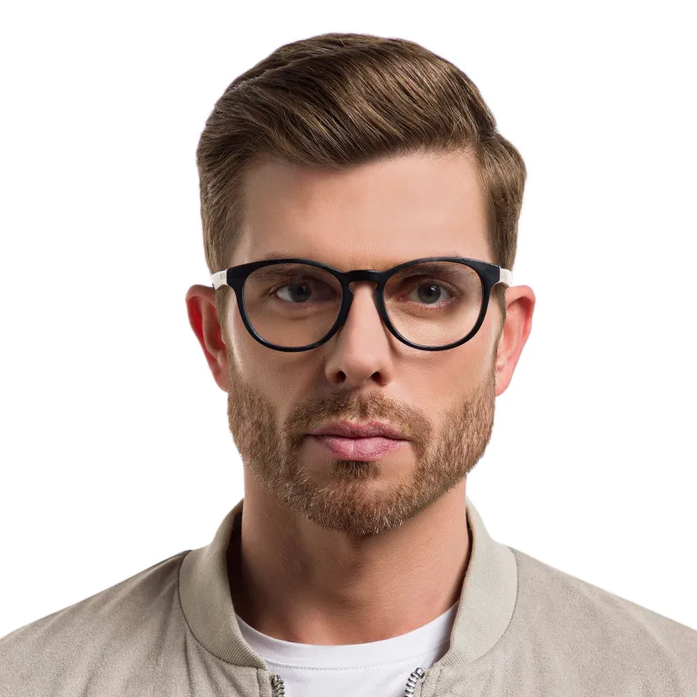 Shop EYE'M Round Eyeglasses in Black online.