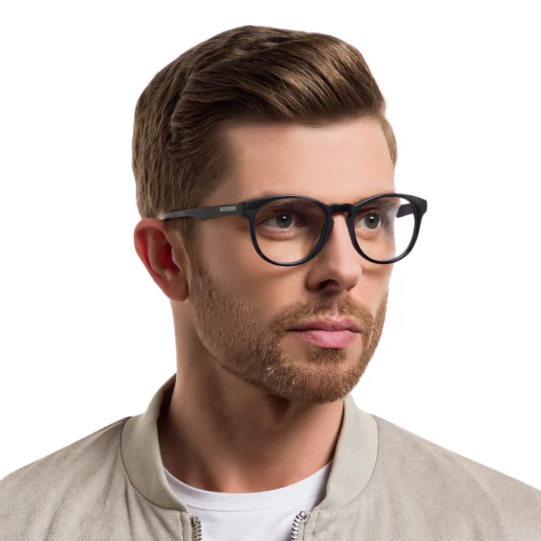 Shop EYE'M Round Eyeglasses in Black online.