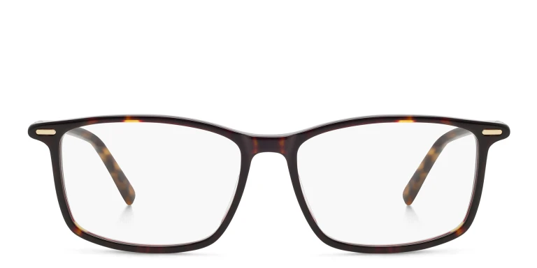 Shop EYE'M Rectangle Eyeglasses in Havana online.