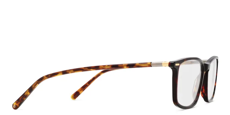 Shop EYE'M Rectangle Eyeglasses in Havana online.