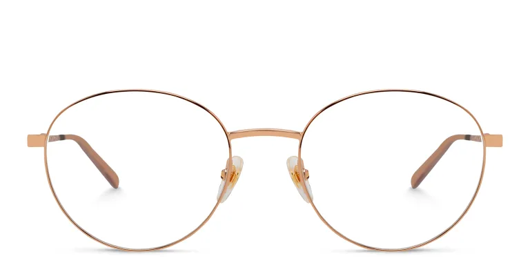 Shop EYE'M Round Eyeglasses in Gold online.