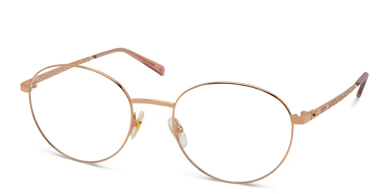 Shop EYE'M Round Eyeglasses in Gold online.
