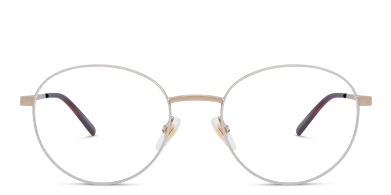 Shop EYE'M Round Eyeglasses in Gold online.