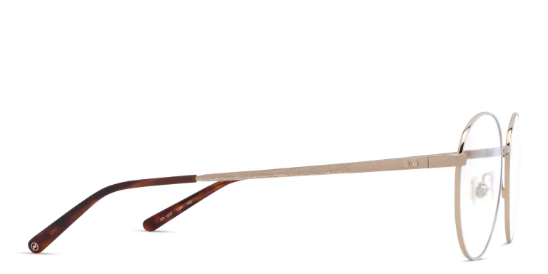 Shop EYE'M Round Eyeglasses in Gold online.