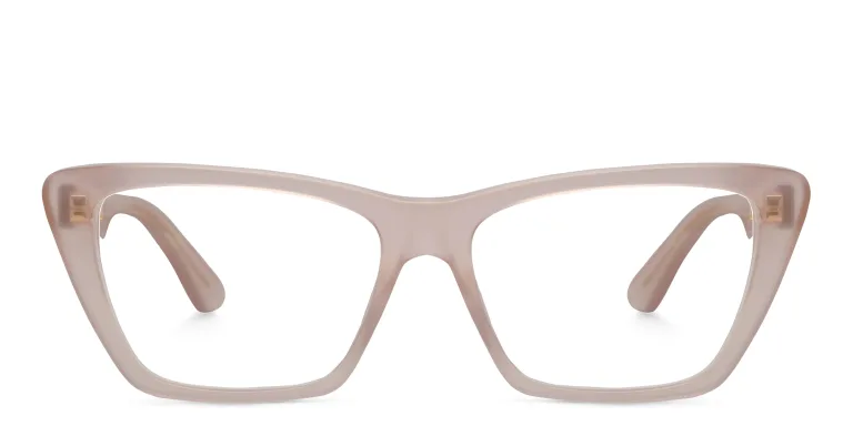 Shop EYE'M Cat Eye Eyeglasses in Nude online.