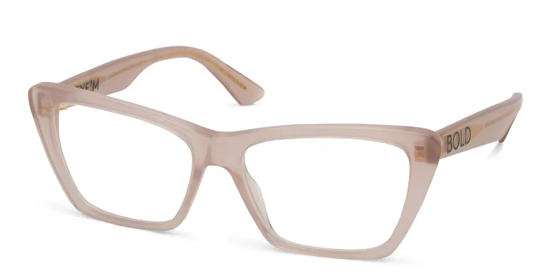 Shop EYE'M Cat Eye Eyeglasses in Nude online.