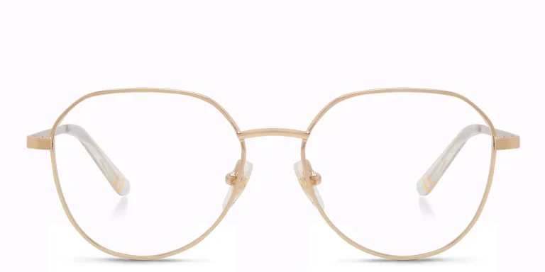 تسوق نظارات طبية بإطار غير منتظم للأطفال EYE'M بلون ذهبي أونلاين.