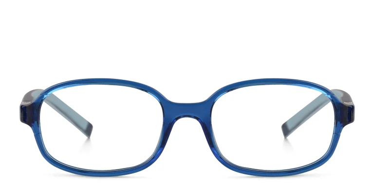 Shop EYE'M Kids Rectangle Eyeglasses in Blue online.