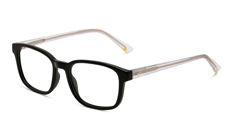 Shop EYE'M Kids Rectangle Eyeglasses in Black online.