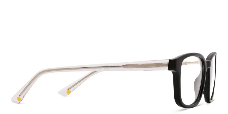 Shop EYE'M Kids Rectangle Eyeglasses in Black online.