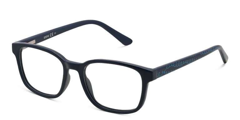 Shop EYE'M Kids Rectangle Eyeglasses in Blue online.