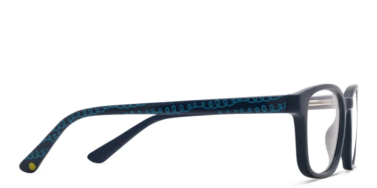 Shop EYE'M Kids Rectangle Eyeglasses in Blue online.