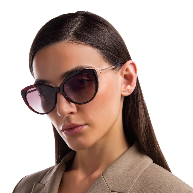 Shop EYE'M Cat Eye Sunglasses in Havana online.