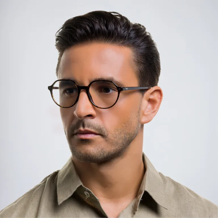 Shop Ray-Ban Thalia Unisex Square Eyeglasses in Havana online.