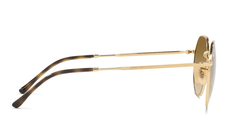Shop Ray-Ban Jack Unisex Irregular Sunglasses in Gold online.